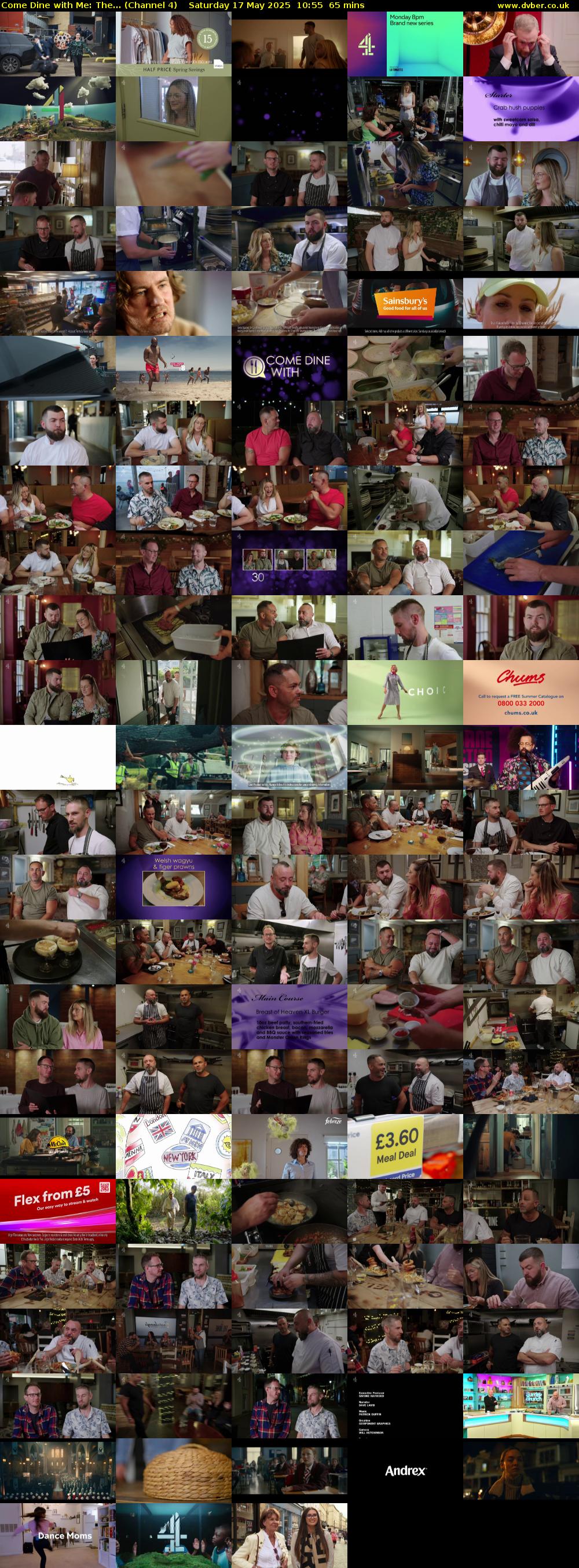 Come Dine with Me: The... (Channel 4) Saturday 17 May 2025 10:55 - 12:00