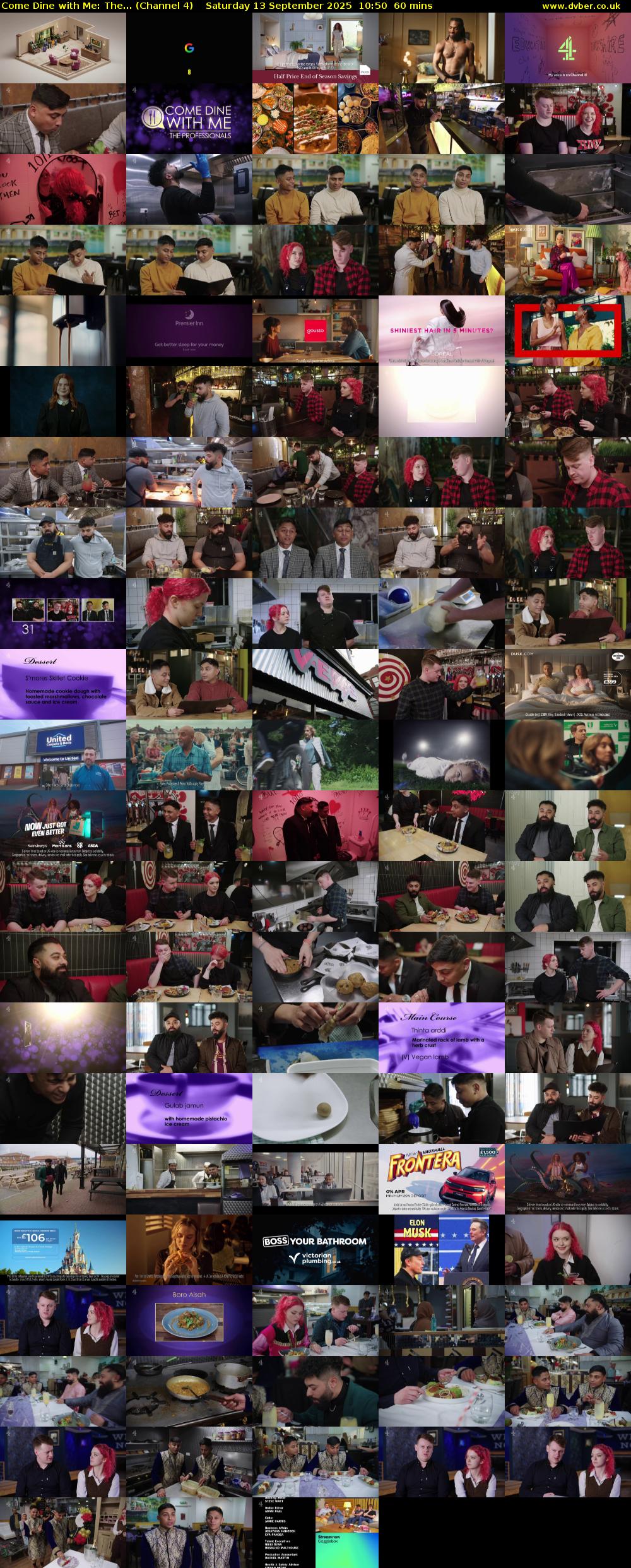 Come Dine with Me: The... (Channel 4) Saturday 13 September 2025 10:50 - 11:50