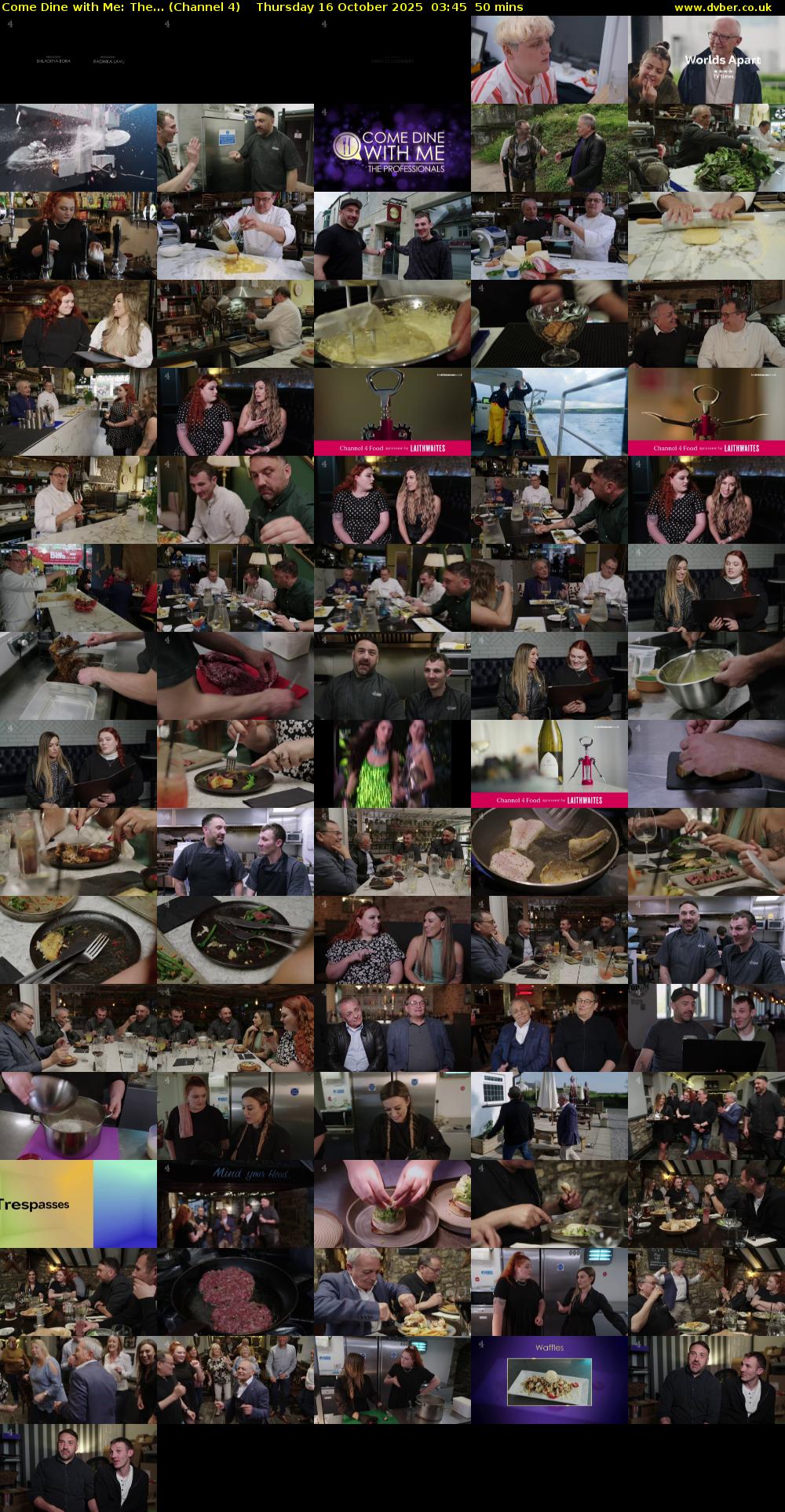 Come Dine with Me: The... (Channel 4) Thursday 16 October 2025 03:45 - 04:35