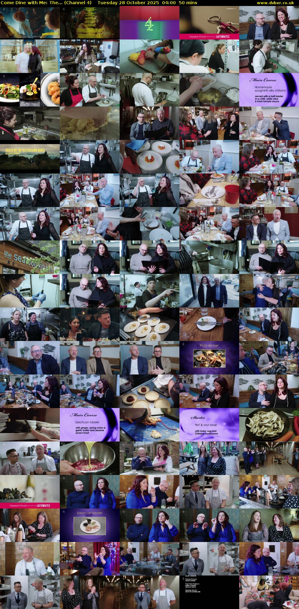 Come Dine with Me: The... (Channel 4) Tuesday 28 October 2025 04:00 - 04:50