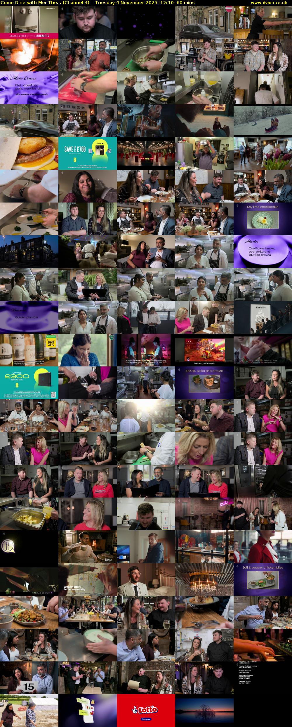 Come Dine with Me: The... (Channel 4) Tuesday 4 November 2025 12:10 - 13:10