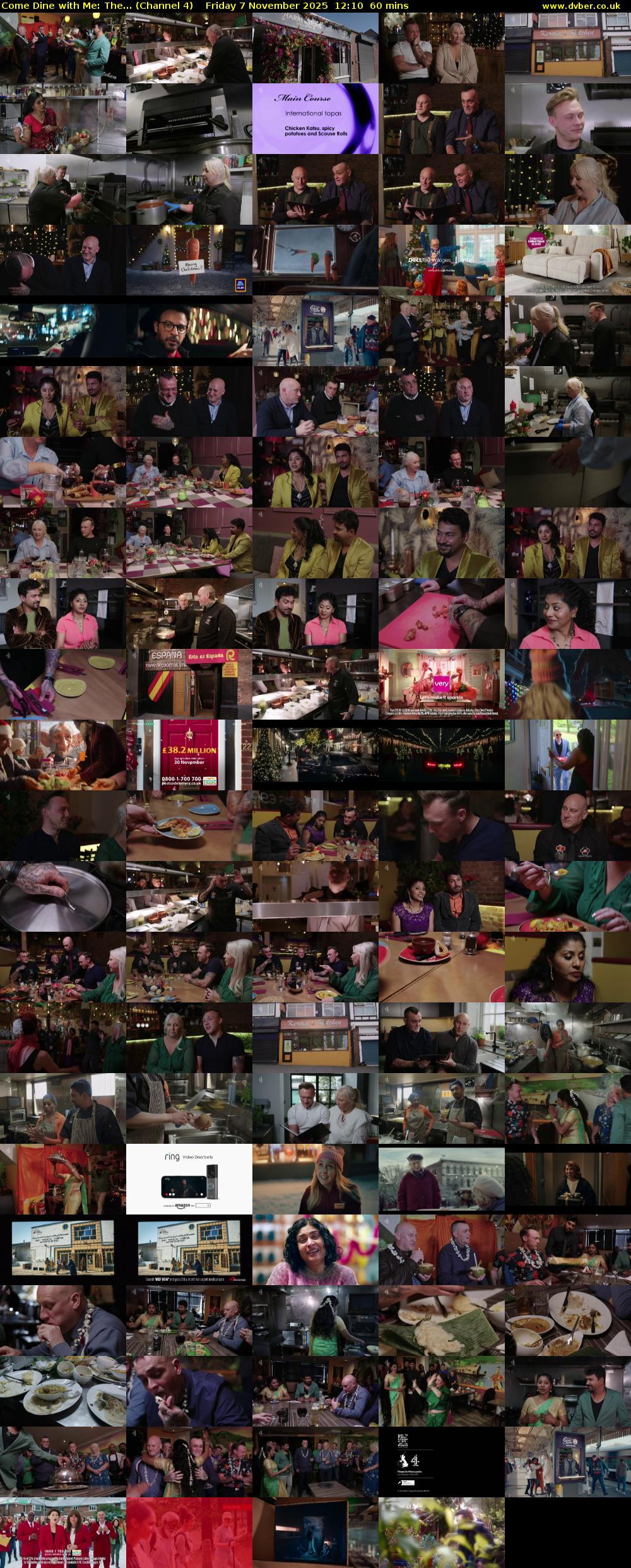 Come Dine with Me: The... (Channel 4) Friday 7 November 2025 12:10 - 13:10