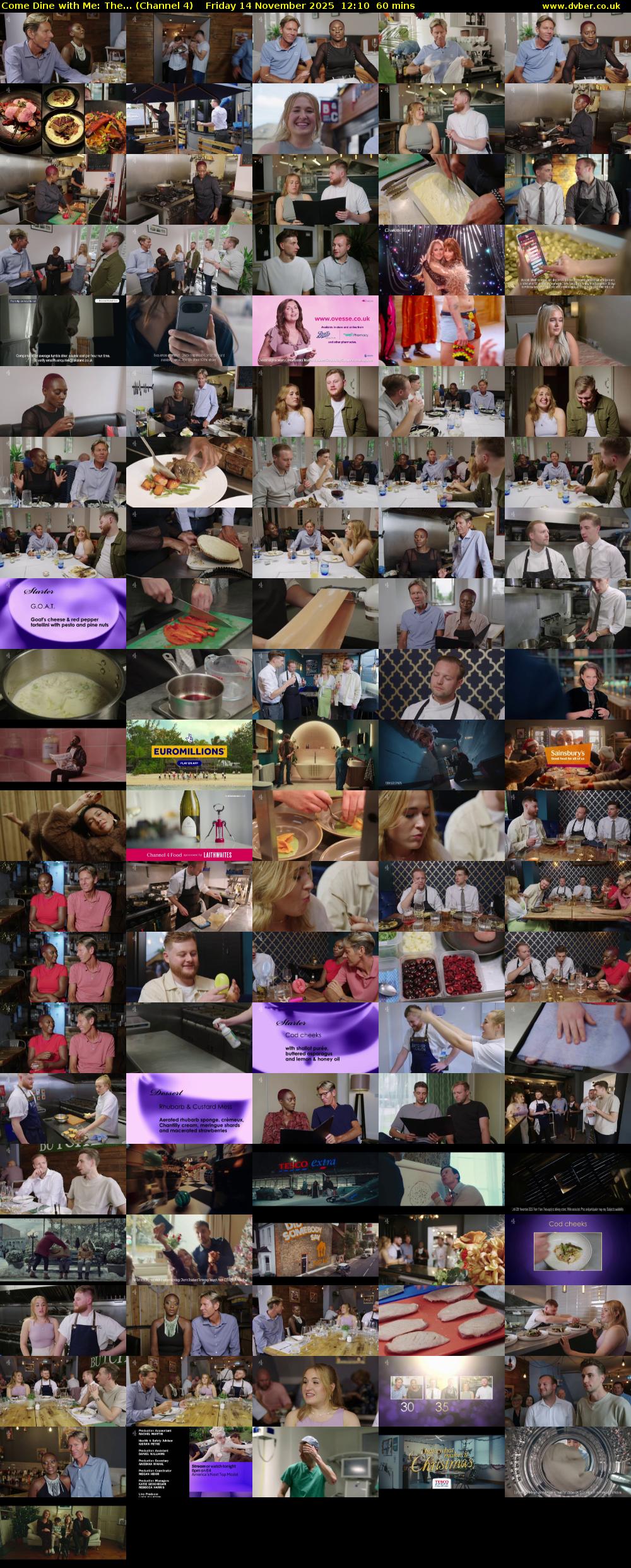 Come Dine with Me: The... (Channel 4) Friday 14 November 2025 12:10 - 13:10
