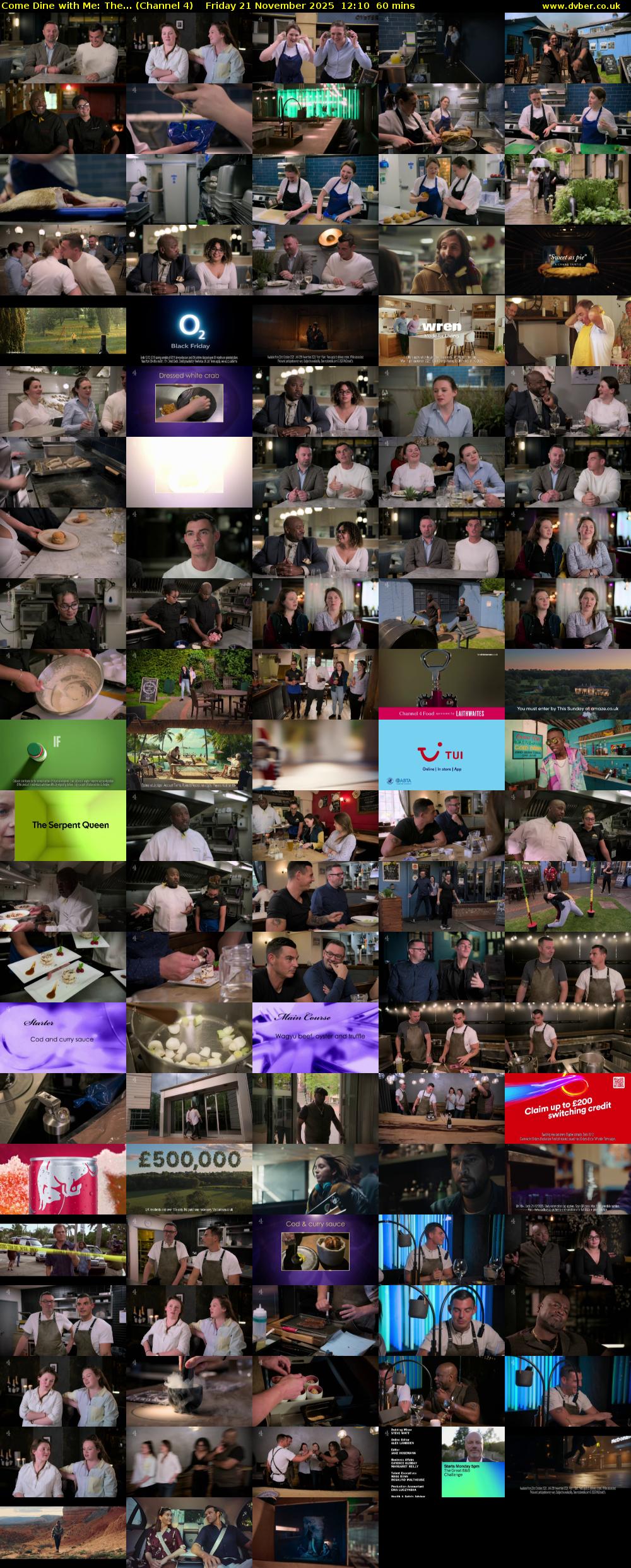 Come Dine with Me: The... (Channel 4) Friday 21 November 2025 12:10 - 13:10