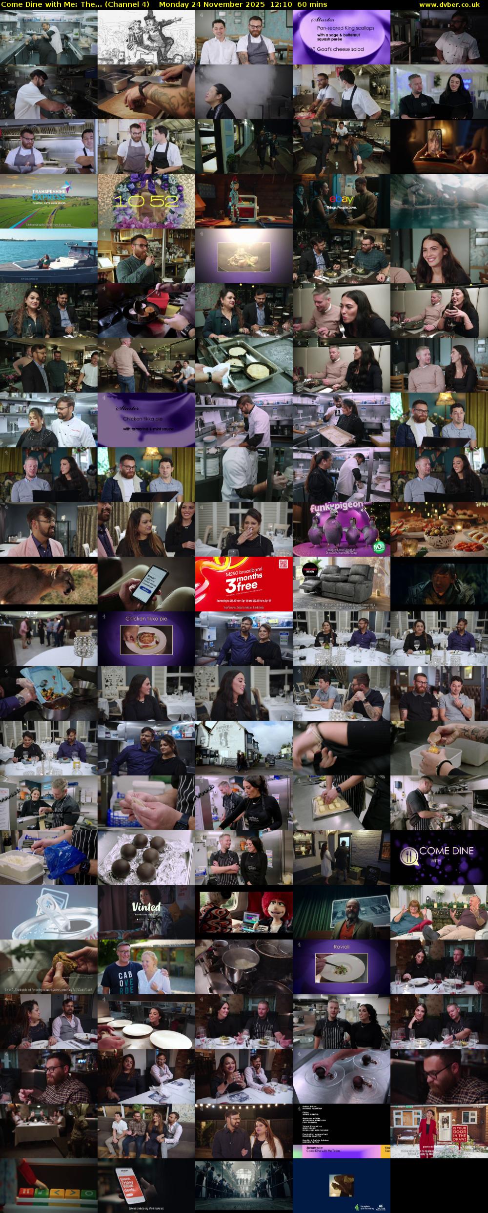 Come Dine with Me: The... (Channel 4) Monday 24 November 2025 12:10 - 13:10