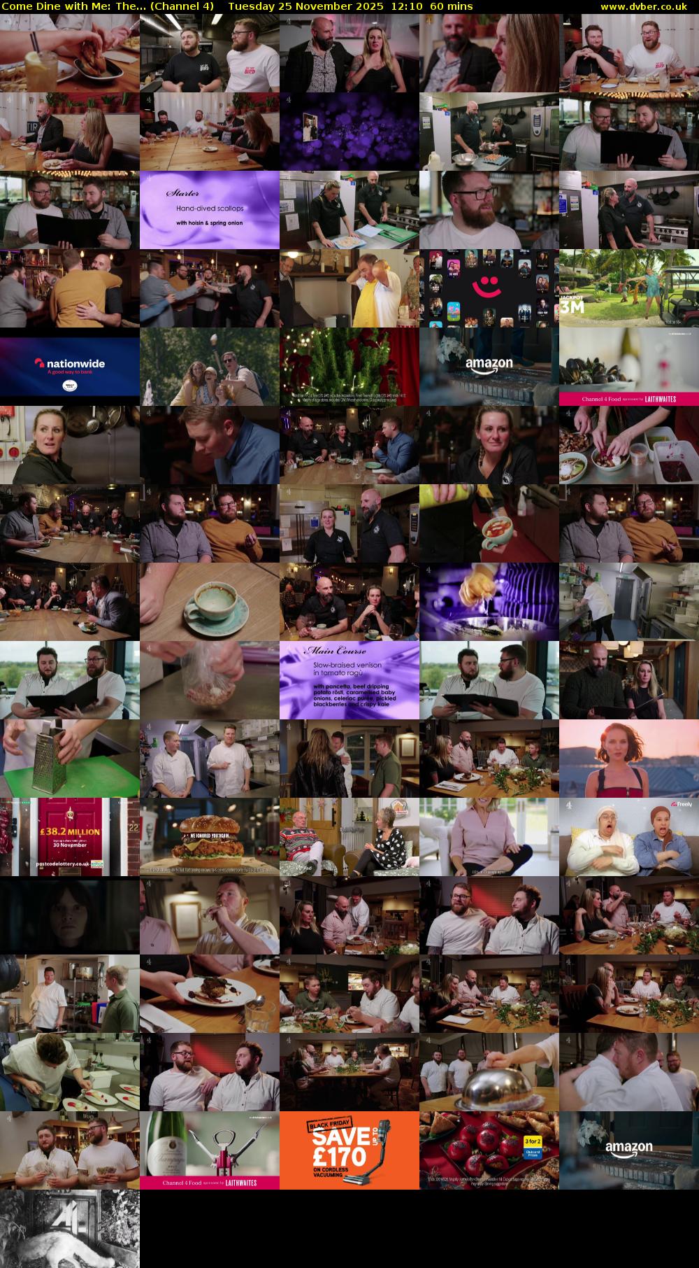 Come Dine with Me: The... (Channel 4) Tuesday 25 November 2025 12:10 - 13:10