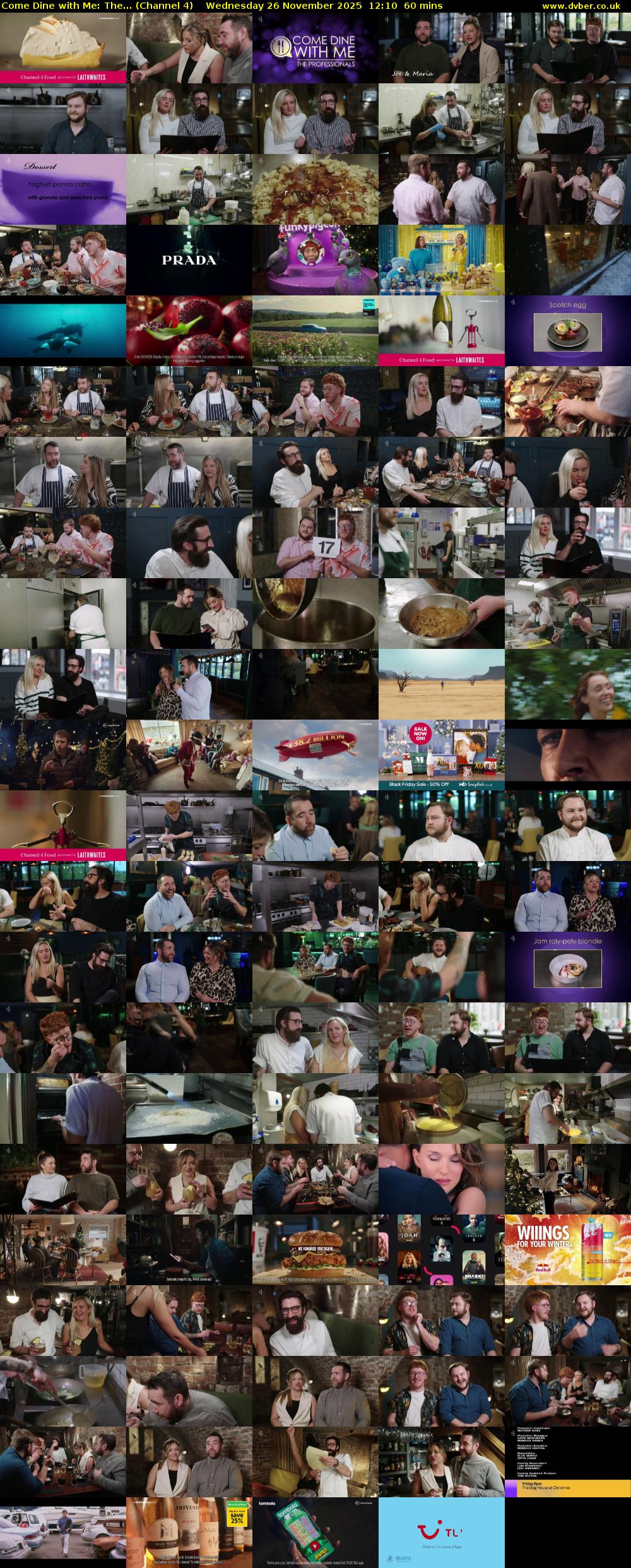 Come Dine with Me: The... (Channel 4) Wednesday 26 November 2025 12:10 - 13:10