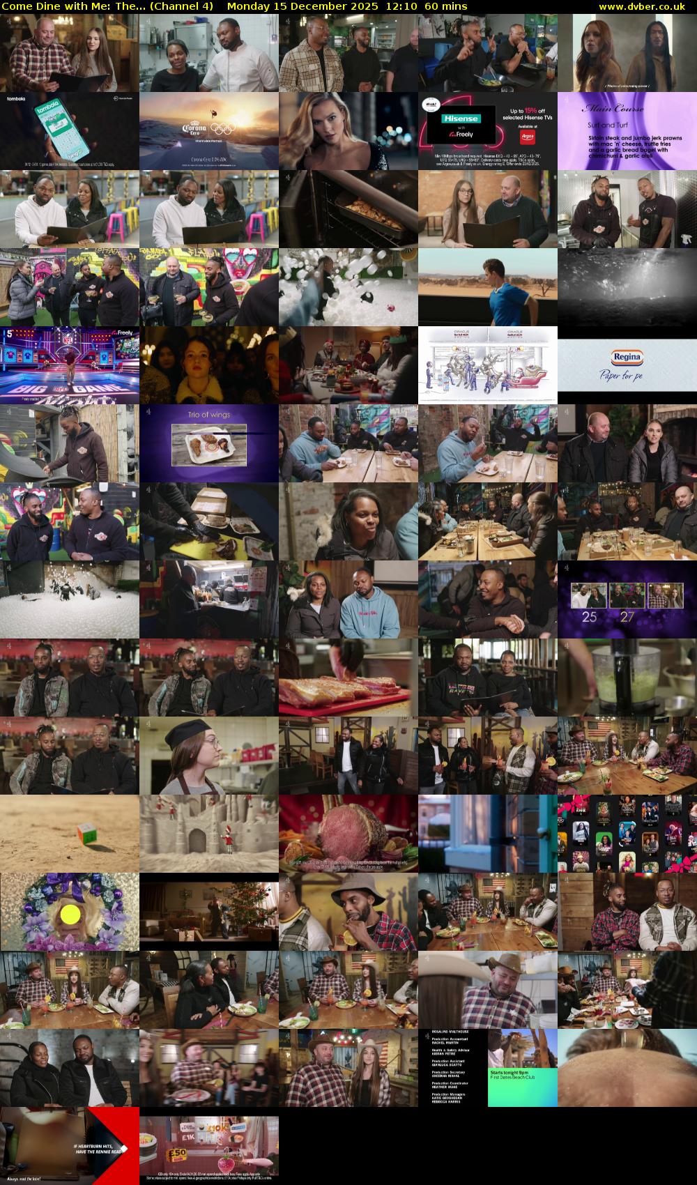 Come Dine with Me: The... (Channel 4) Monday 15 December 2025 12:10 - 13:10