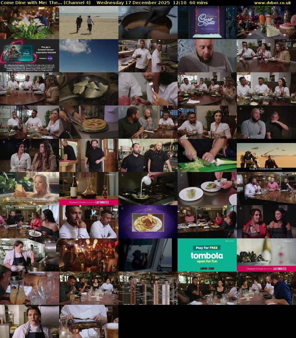 Come Dine with Me: The... (Channel 4) Wednesday 17 December 2025 12:10 - 13:10