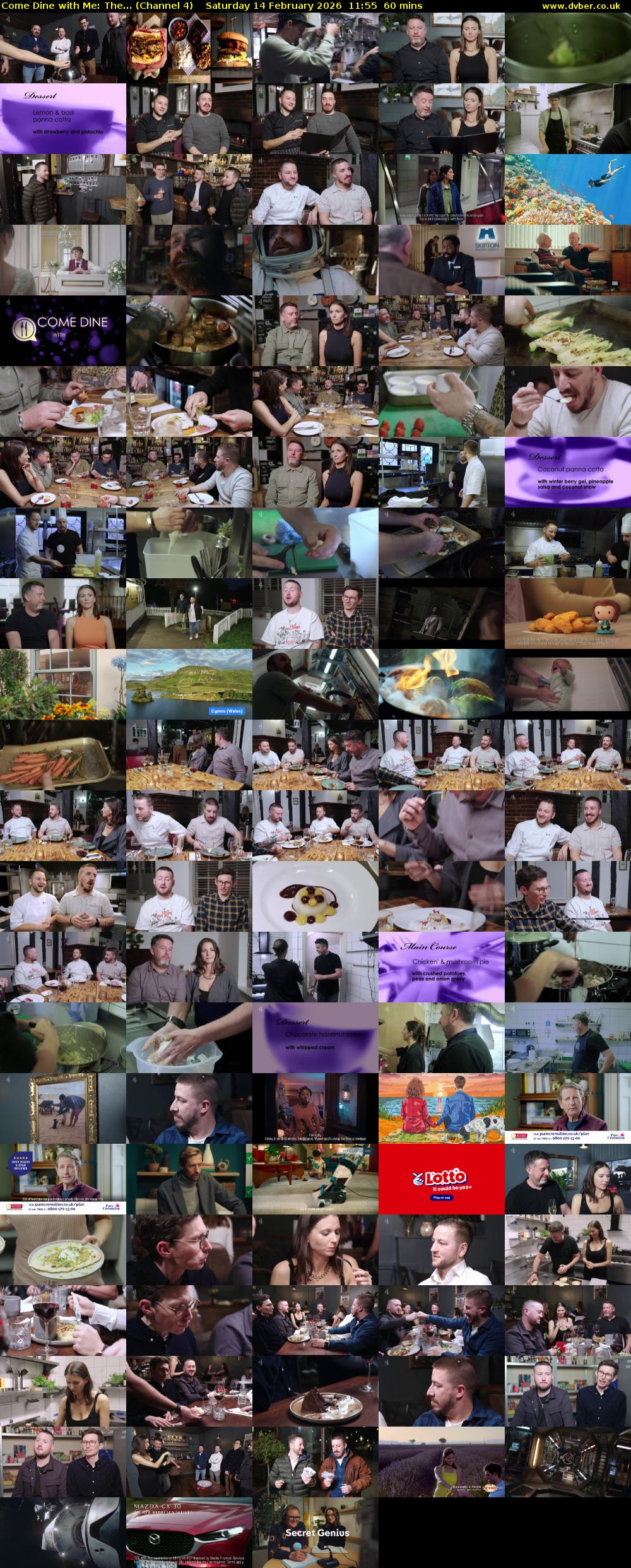 Come Dine with Me: The... (Channel 4) Saturday 14 February 2026 11:55 - 12:55
