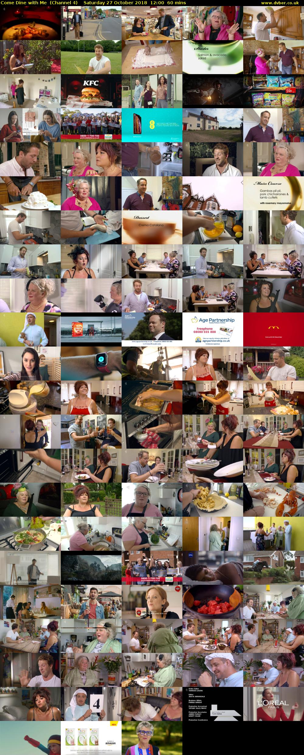 Come Dine with Me  (Channel 4) Saturday 27 October 2018 12:00 - 13:00
