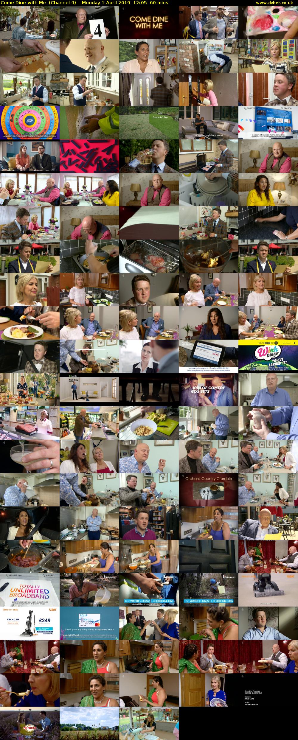 Come Dine with Me  (Channel 4) Monday 1 April 2019 12:05 - 13:05