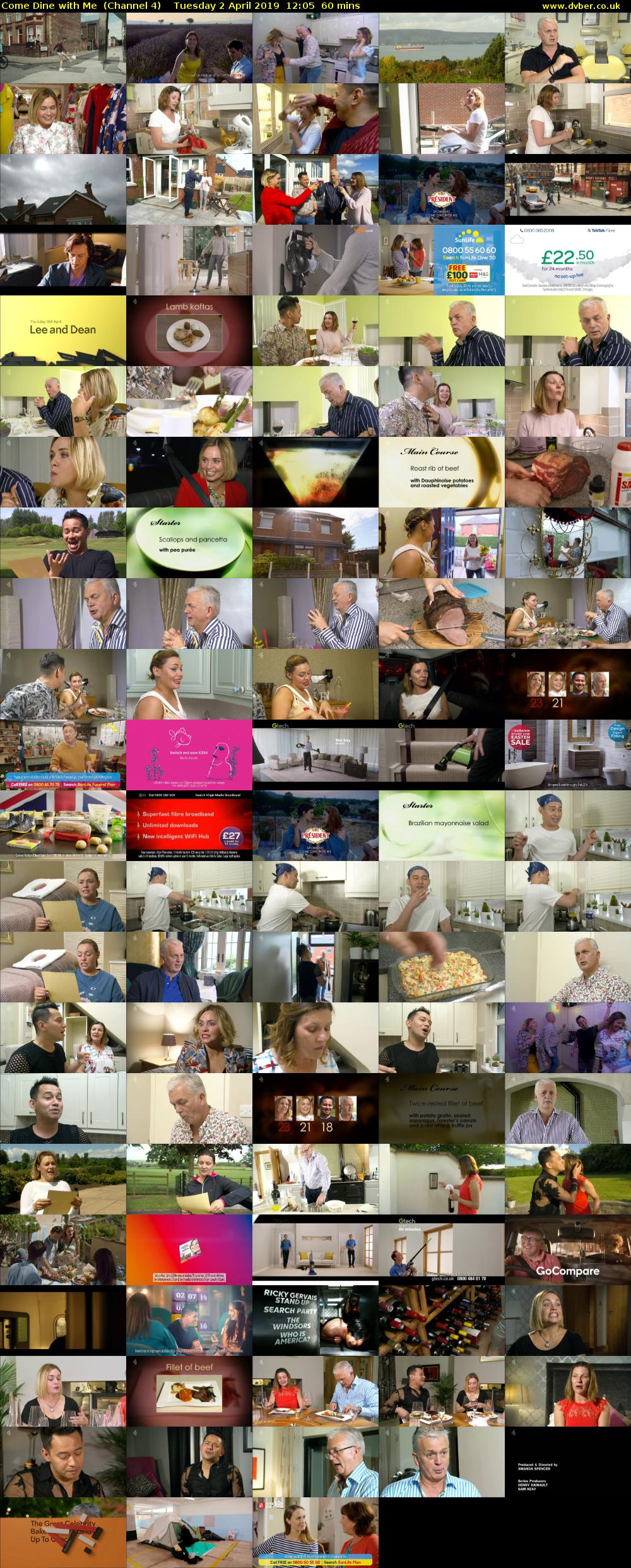 Come Dine with Me  (Channel 4) Tuesday 2 April 2019 12:05 - 13:05
