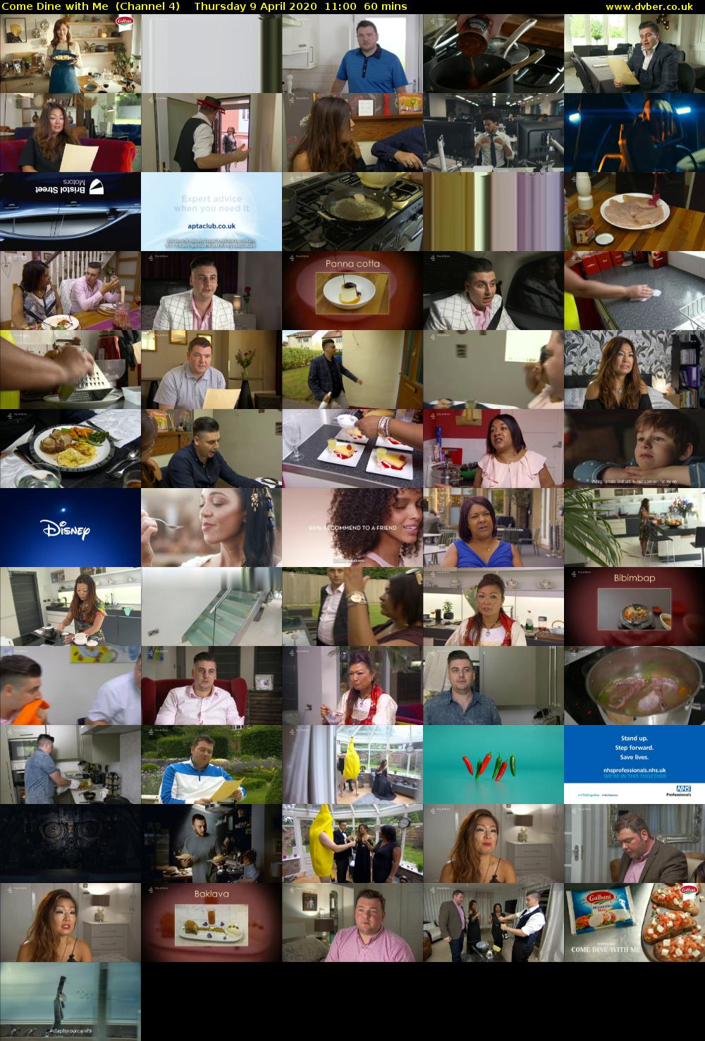 Come Dine with Me  (Channel 4) Thursday 9 April 2020 11:00 - 12:00