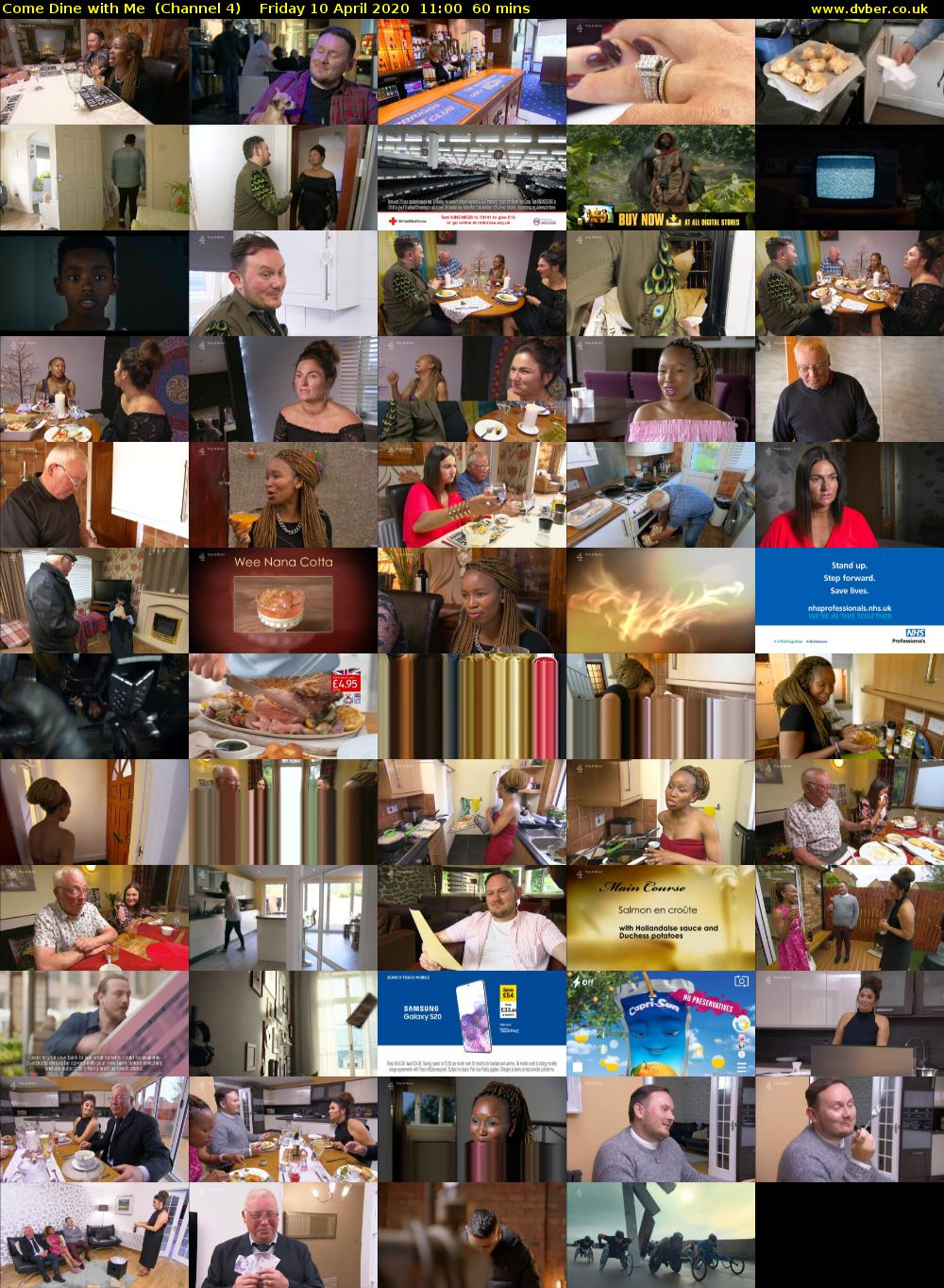 Come Dine with Me  (Channel 4) Friday 10 April 2020 11:00 - 12:00
