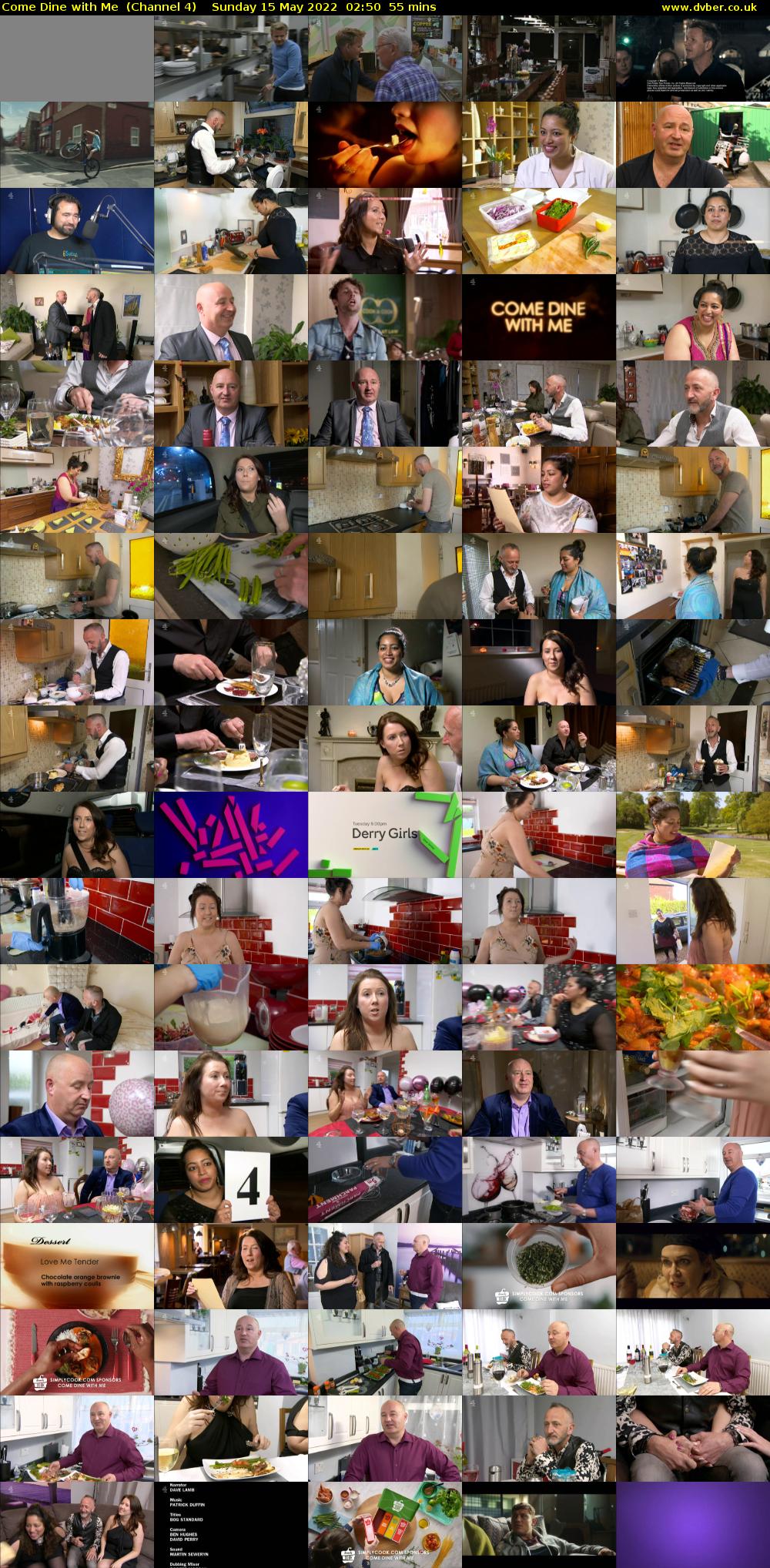 Come Dine with Me  (Channel 4) Sunday 15 May 2022 02:50 - 03:45