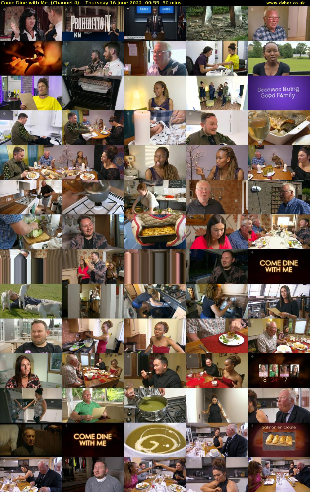 Come Dine with Me  (Channel 4) Thursday 16 June 2022 00:55 - 01:45