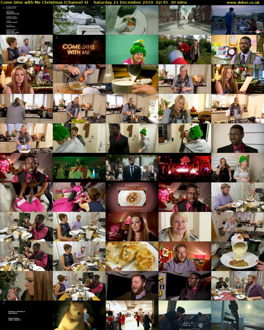 Come Dine with Me Christmas (Channel 4) Saturday 21 December 2019 02:45 - 03:15