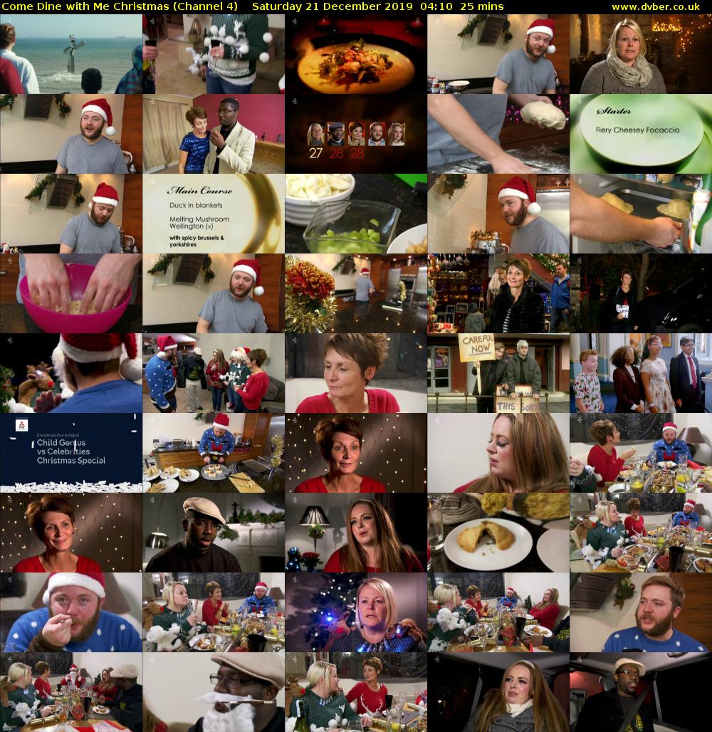 Come Dine with Me Christmas (Channel 4) Saturday 21 December 2019 04:10 - 04:35