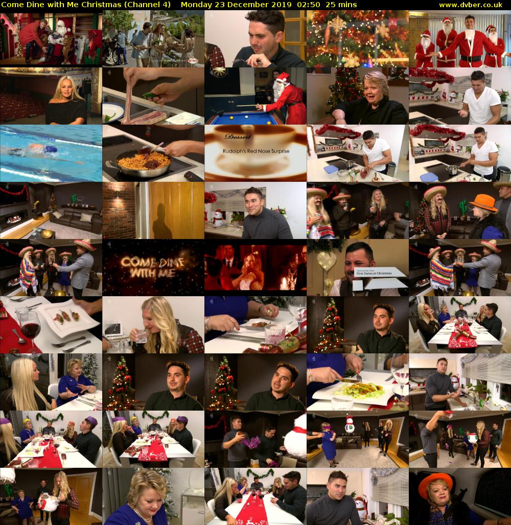 Come Dine with Me Christmas (Channel 4) Monday 23 December 2019 02:50 - 03:15