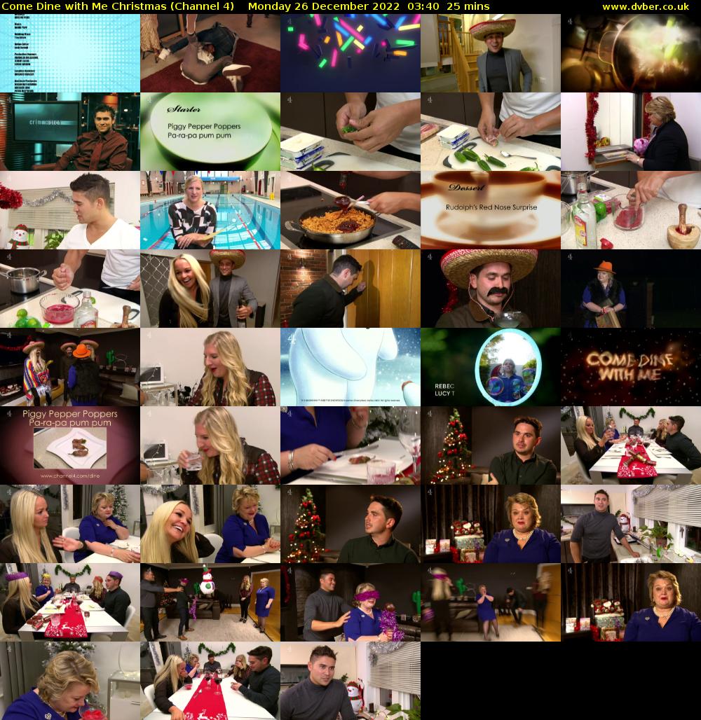 Come Dine with Me Christmas (Channel 4) Monday 26 December 2022 03:40 - 04:05