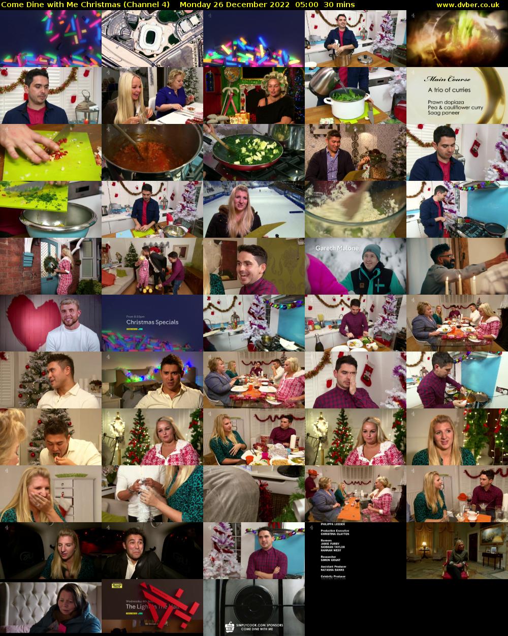 Come Dine with Me Christmas (Channel 4) Monday 26 December 2022 05:00 - 05:30