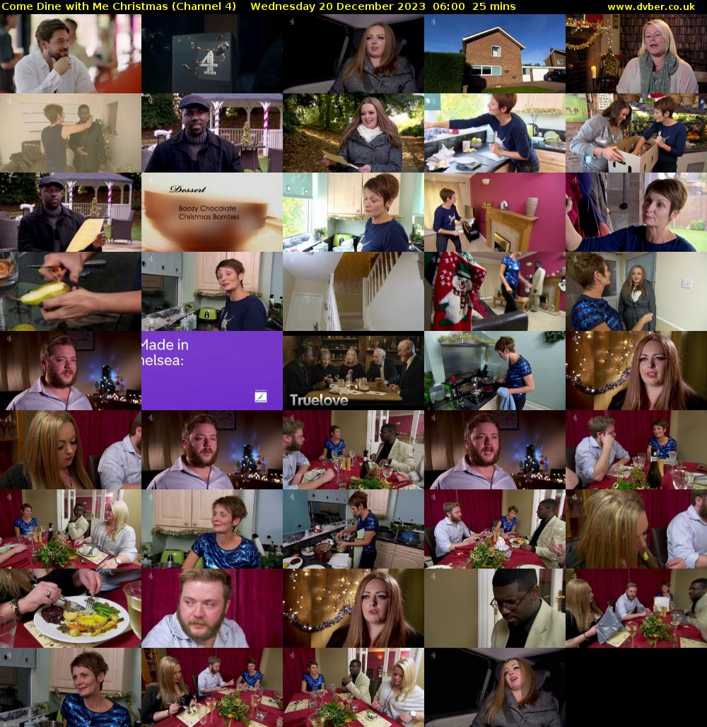 Come Dine with Me Christmas (Channel 4) Wednesday 20 December 2023 06:00 - 06:25