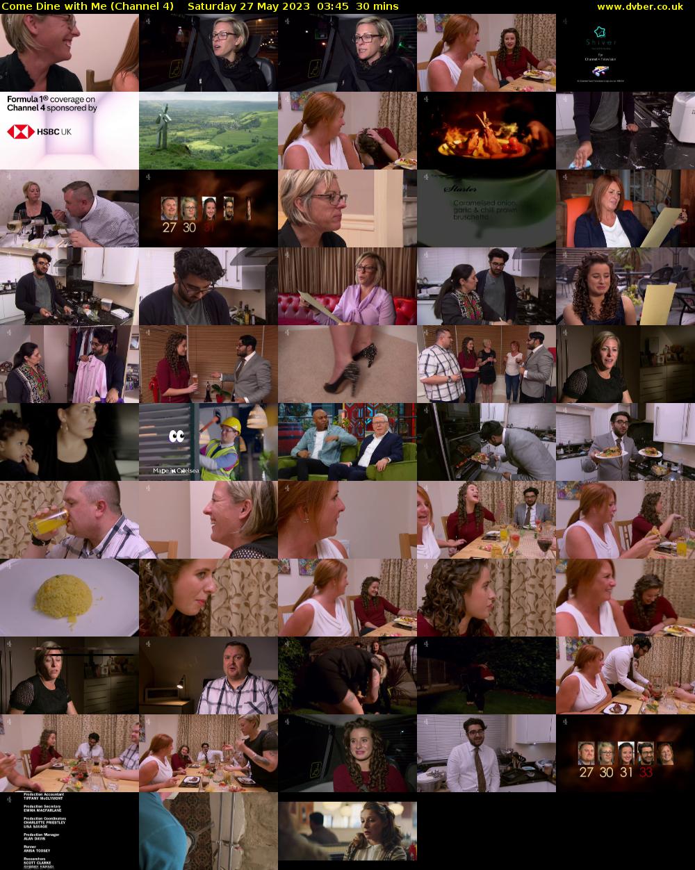 Come Dine with Me (Channel 4) Saturday 27 May 2023 03:45 - 04:15