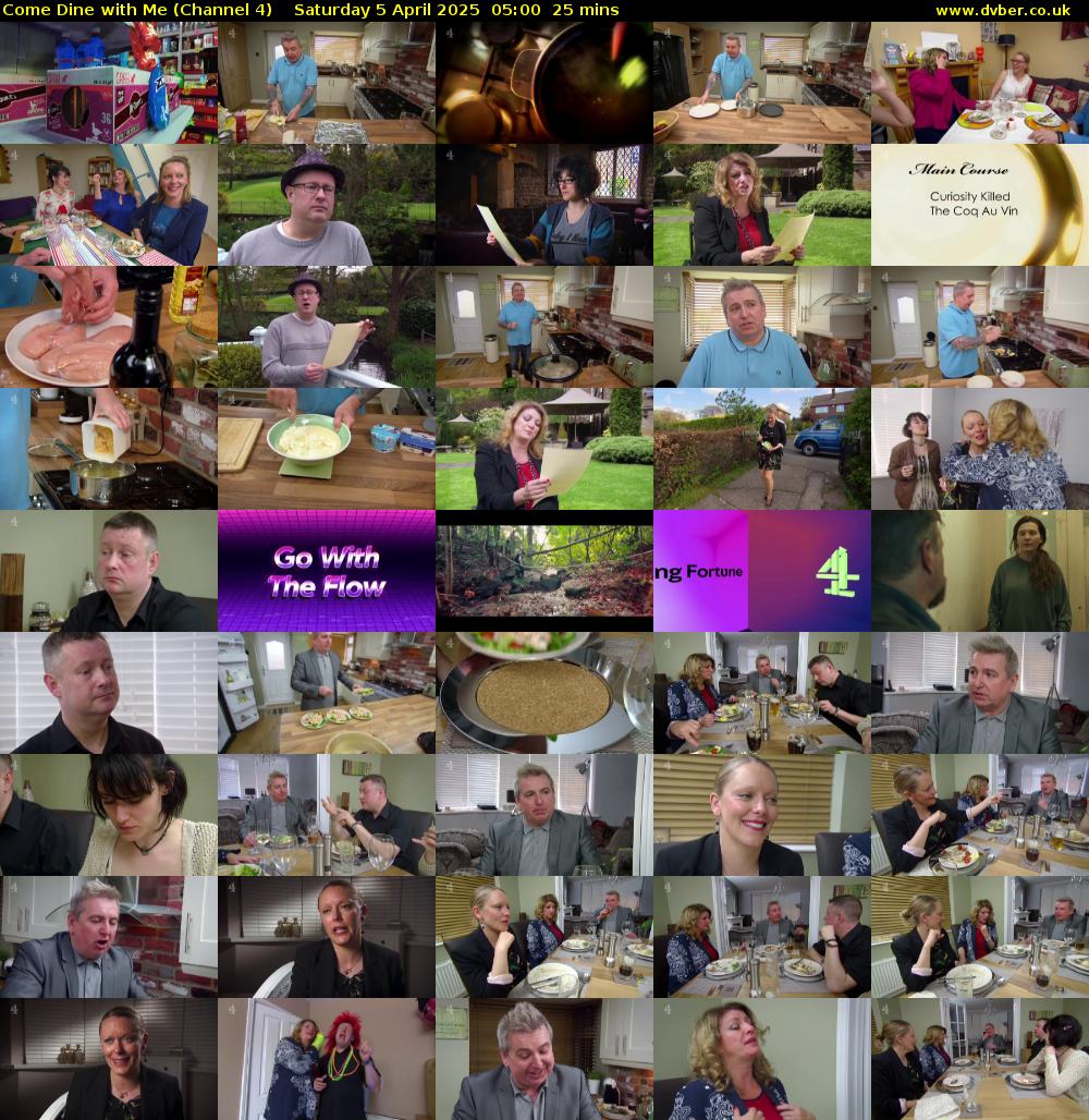 Come Dine with Me (Channel 4) Saturday 5 April 2025 05:00 - 05:25