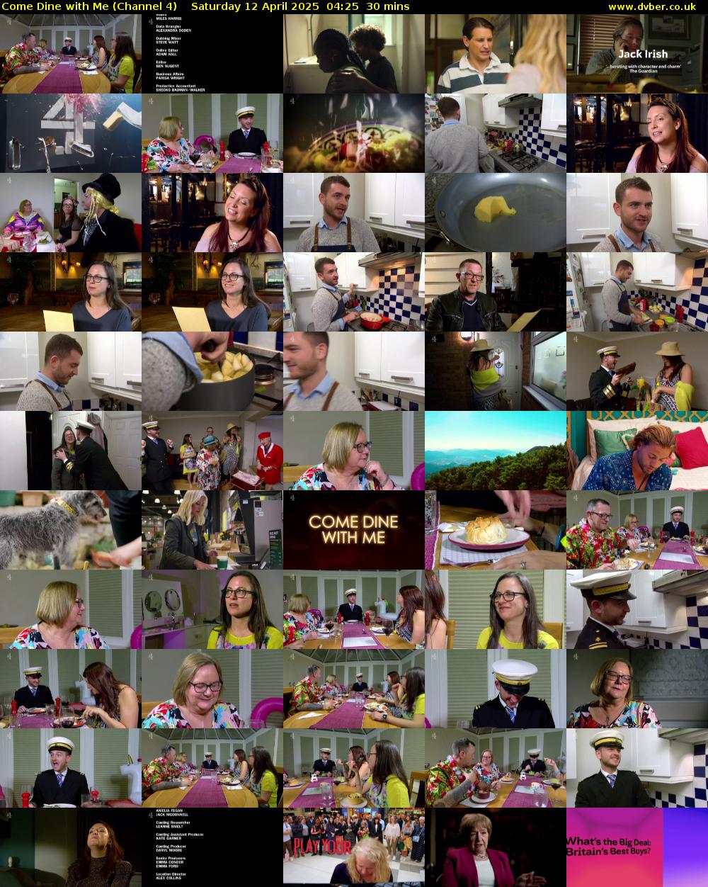 Come Dine with Me (Channel 4) Saturday 12 April 2025 04:25 - 04:55