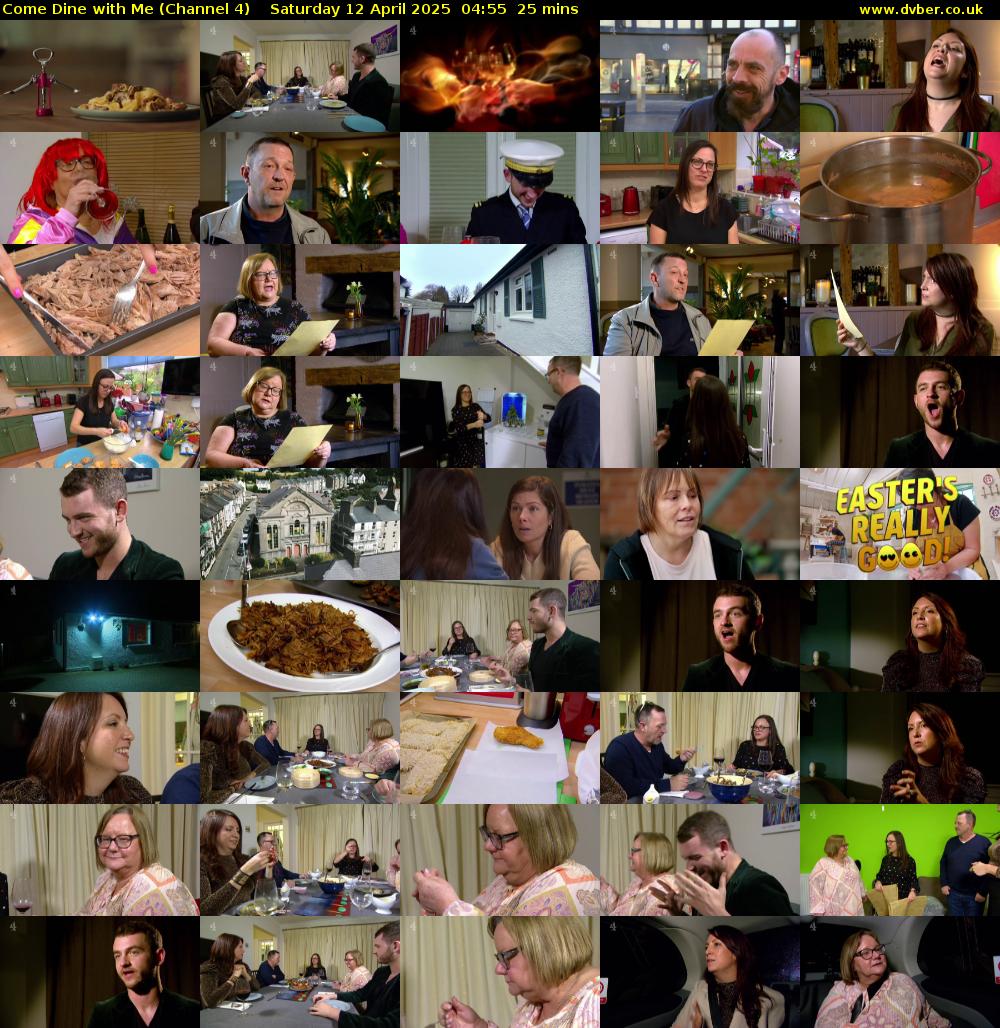 Come Dine with Me (Channel 4) Saturday 12 April 2025 04:55 - 05:20
