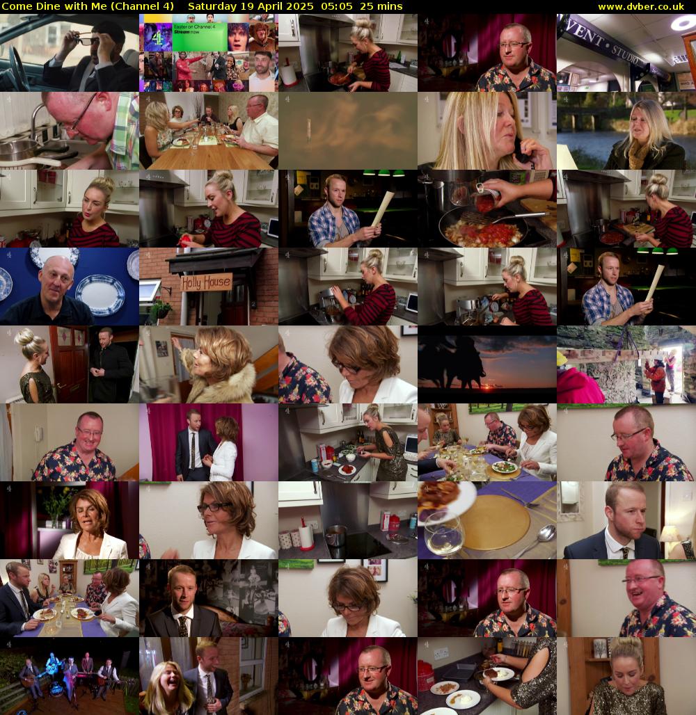 Come Dine with Me (Channel 4) Saturday 19 April 2025 05:05 - 05:30