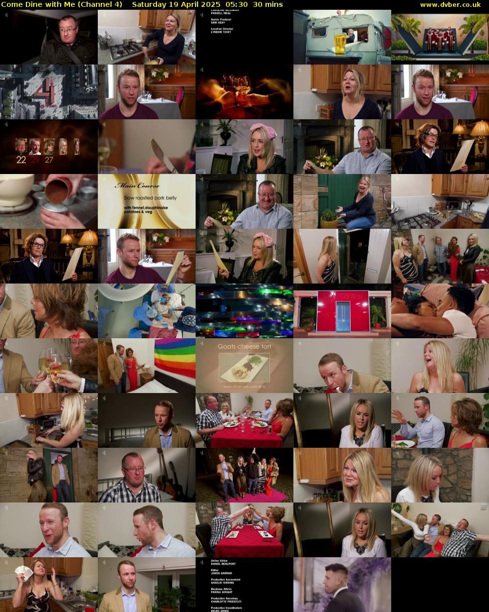 Come Dine with Me (Channel 4) Saturday 19 April 2025 05:30 - 06:00