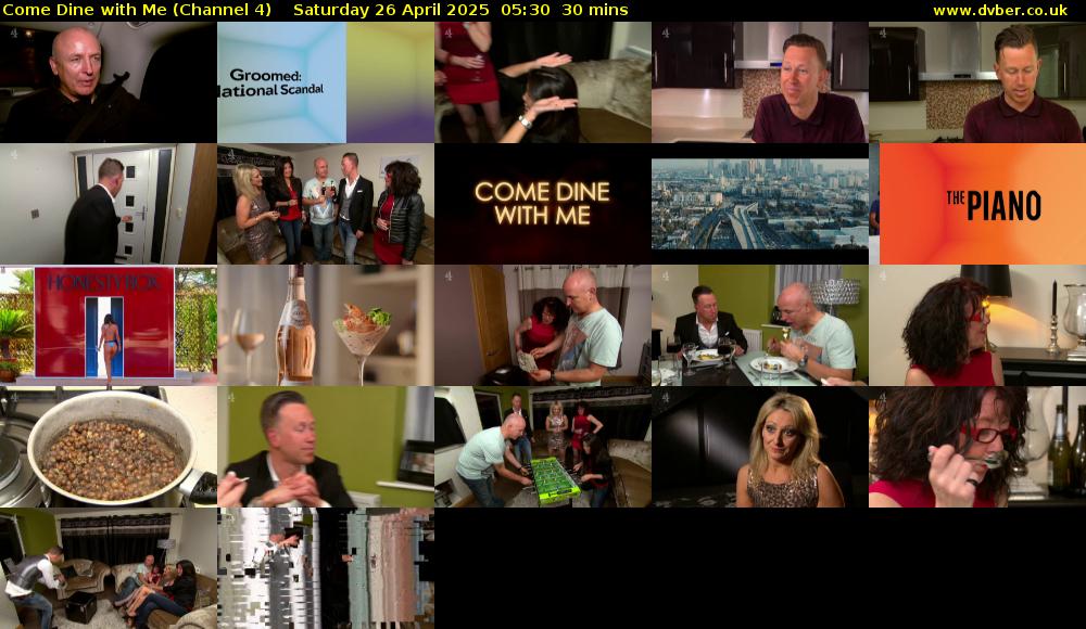 Come Dine with Me (Channel 4) Saturday 26 April 2025 05:30 - 06:00