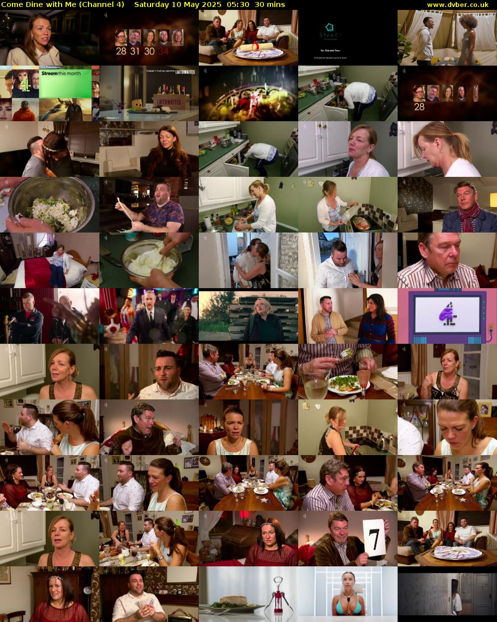 Come Dine with Me (Channel 4) Saturday 10 May 2025 05:30 - 06:00