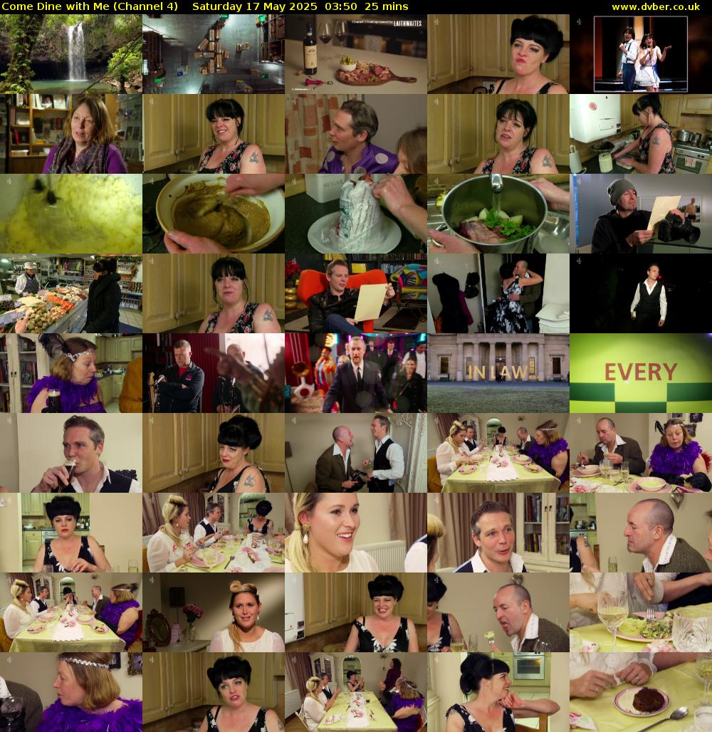 Come Dine with Me (Channel 4) Saturday 17 May 2025 03:50 - 04:15