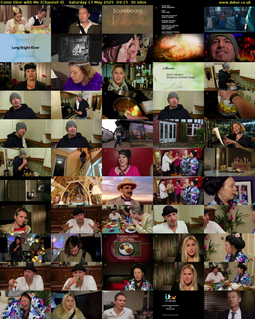 Come Dine with Me (Channel 4) Saturday 17 May 2025 04:15 - 04:45