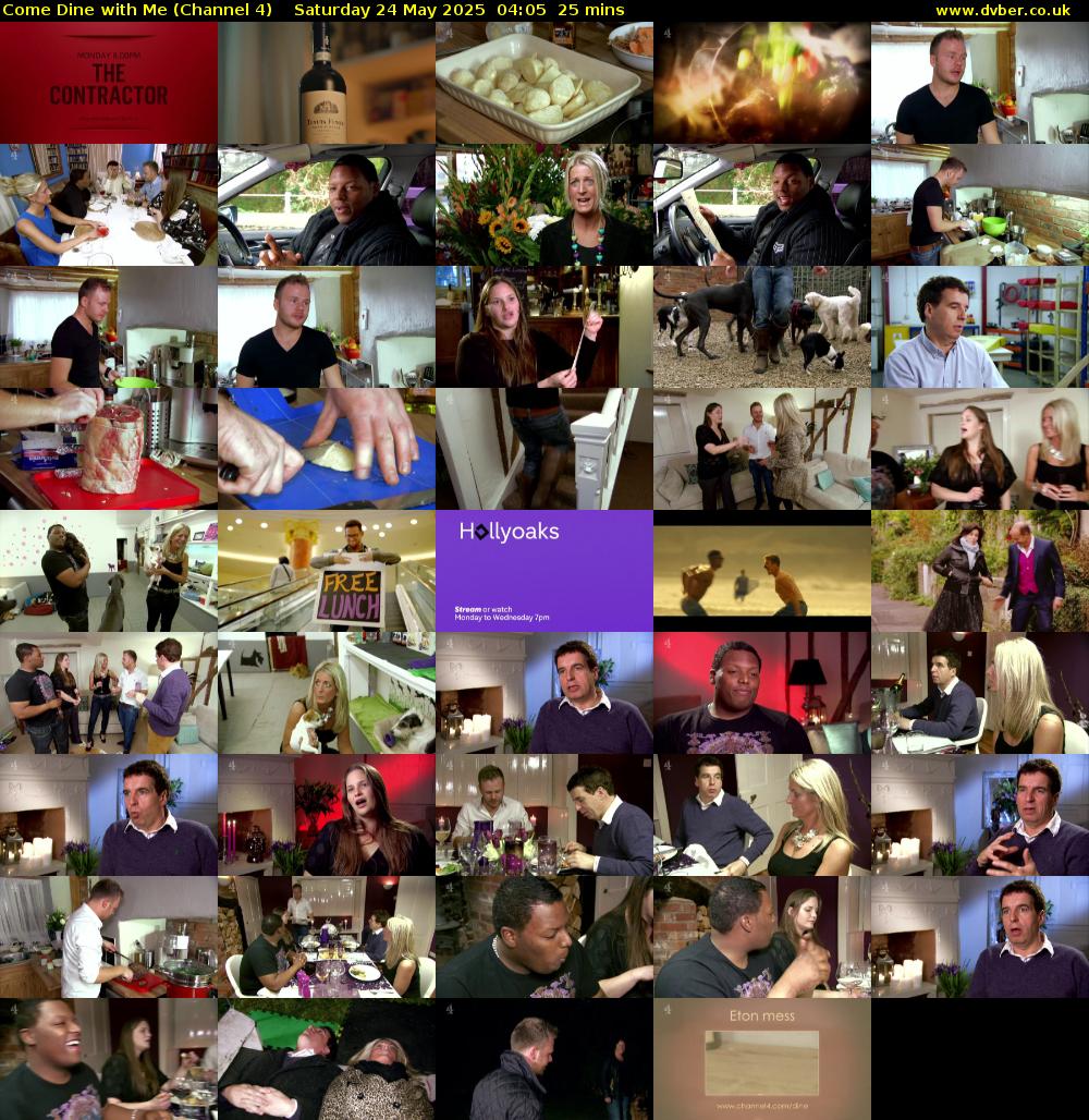 Come Dine with Me (Channel 4) Saturday 24 May 2025 04:05 - 04:30