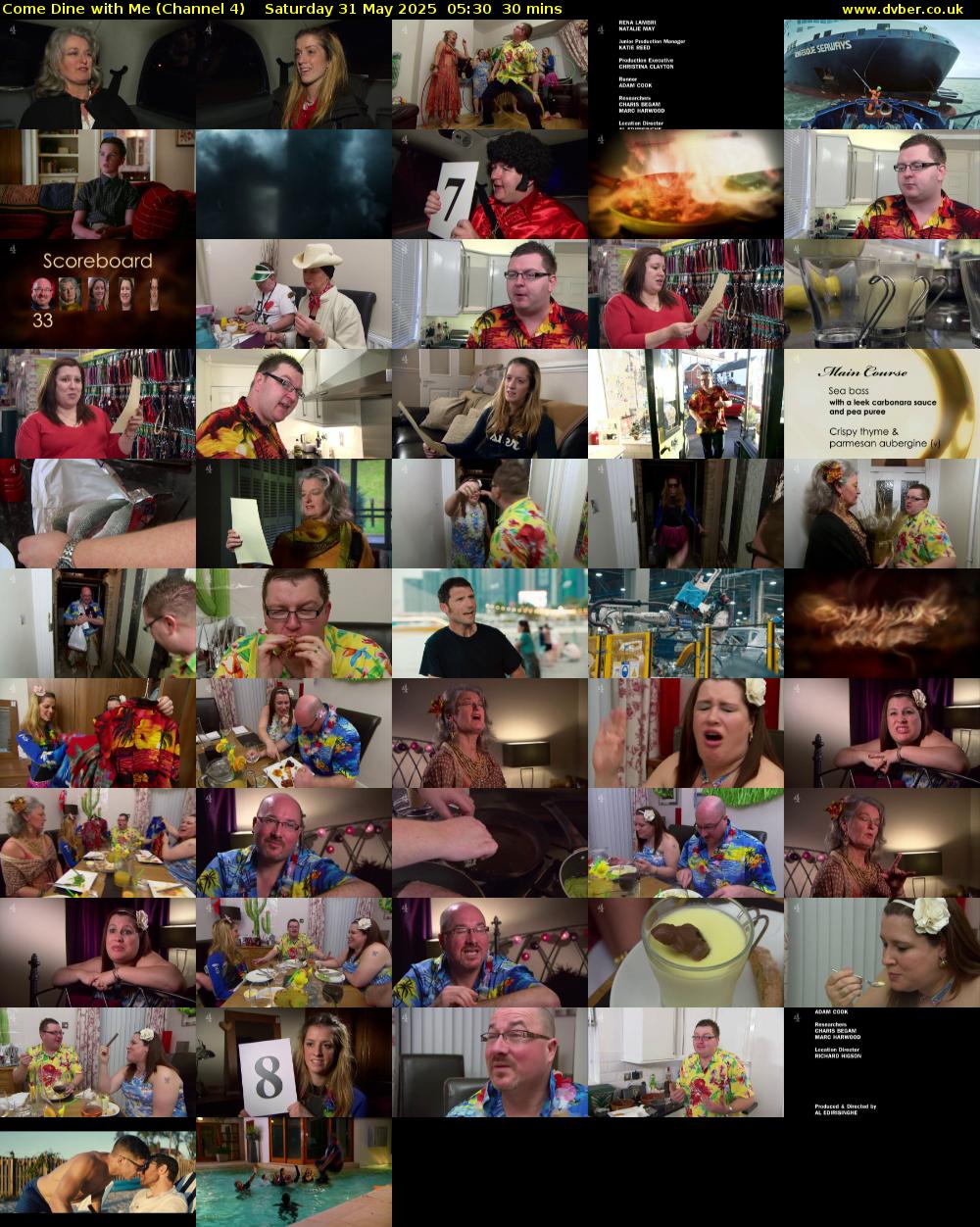Come Dine with Me (Channel 4) Saturday 31 May 2025 05:30 - 06:00