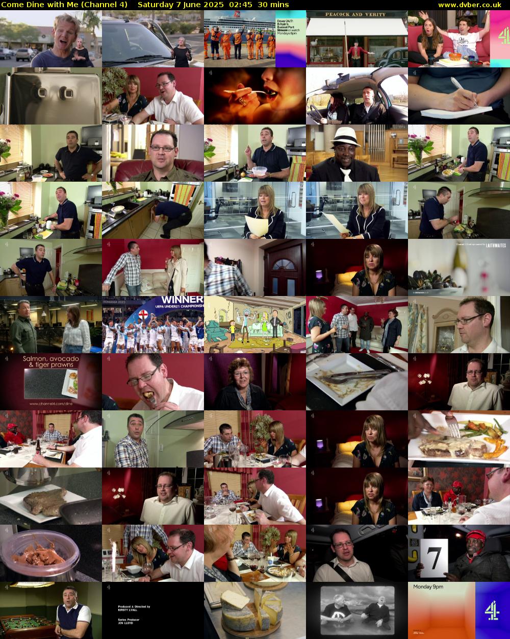 Come Dine with Me (Channel 4) Saturday 7 June 2025 02:45 - 03:15