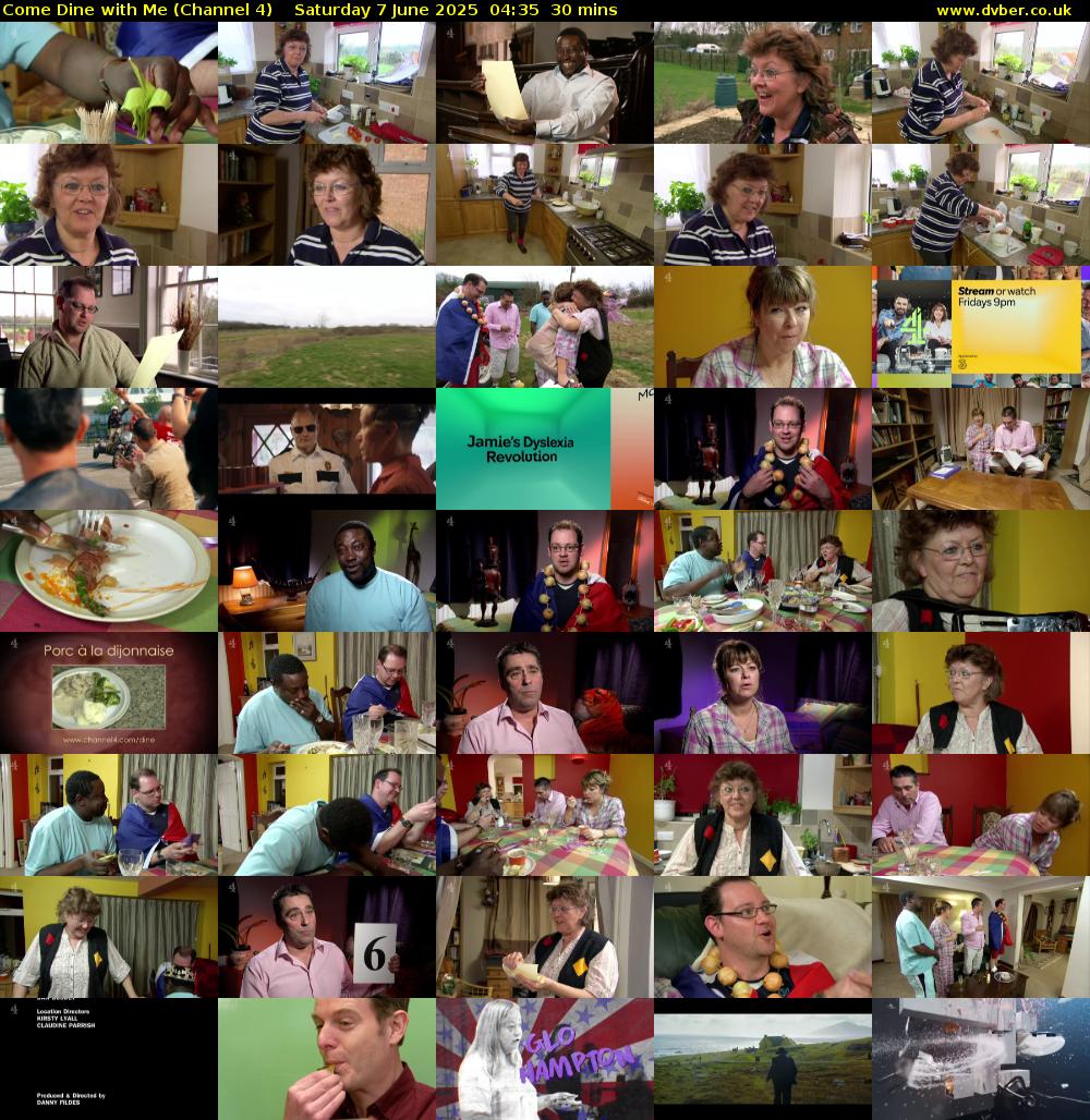 Come Dine with Me (Channel 4) Saturday 7 June 2025 04:35 - 05:05