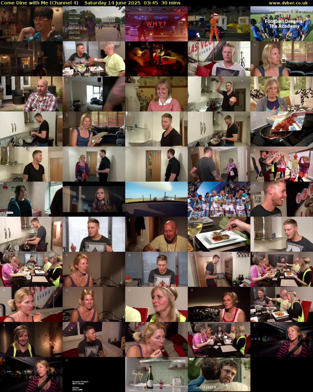 Come Dine with Me (Channel 4) Saturday 14 June 2025 03:45 - 04:15