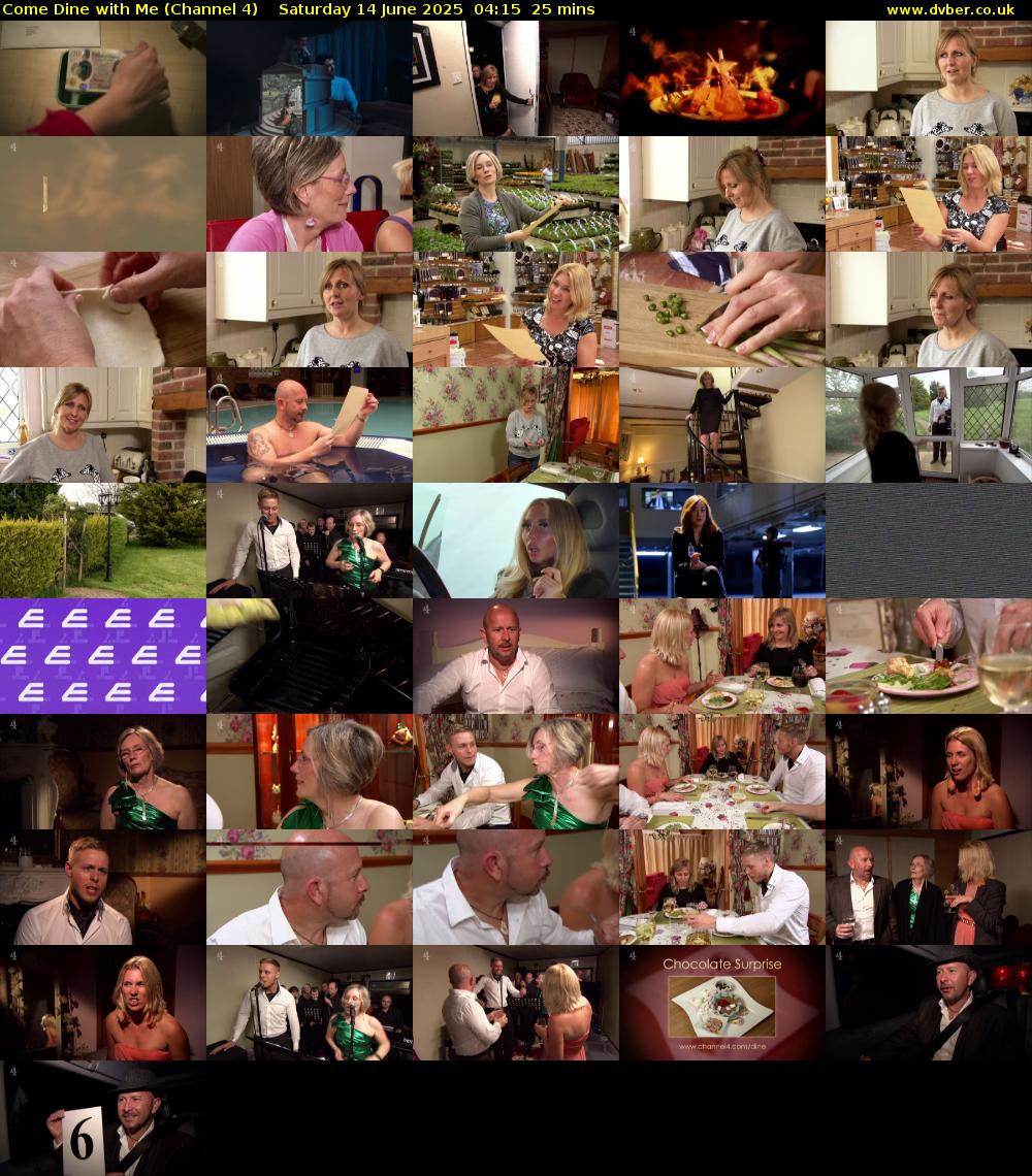 Come Dine with Me (Channel 4) Saturday 14 June 2025 04:15 - 04:40
