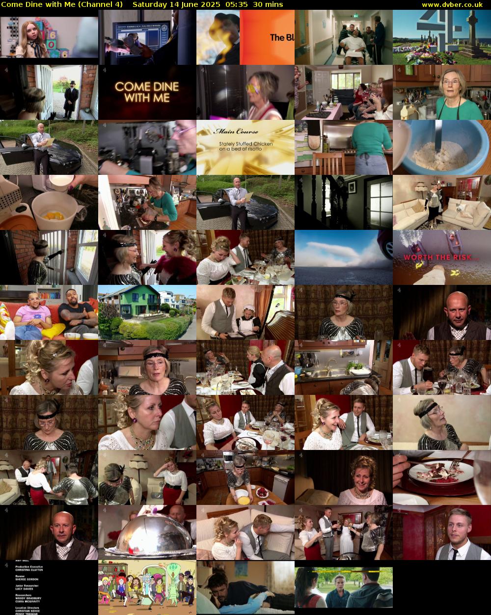 Come Dine with Me (Channel 4) Saturday 14 June 2025 05:35 - 06:05