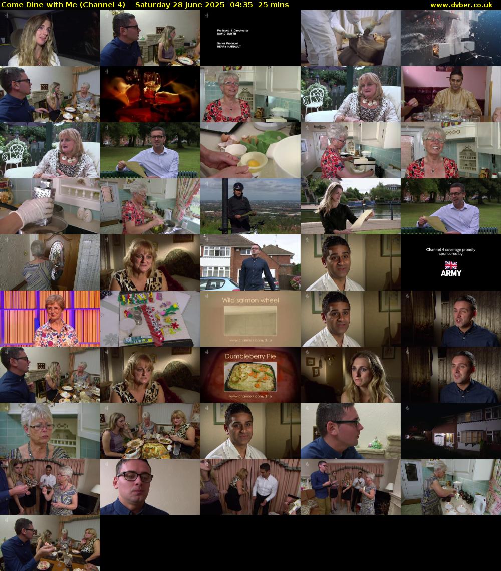 Come Dine with Me (Channel 4) Saturday 28 June 2025 04:35 - 05:00