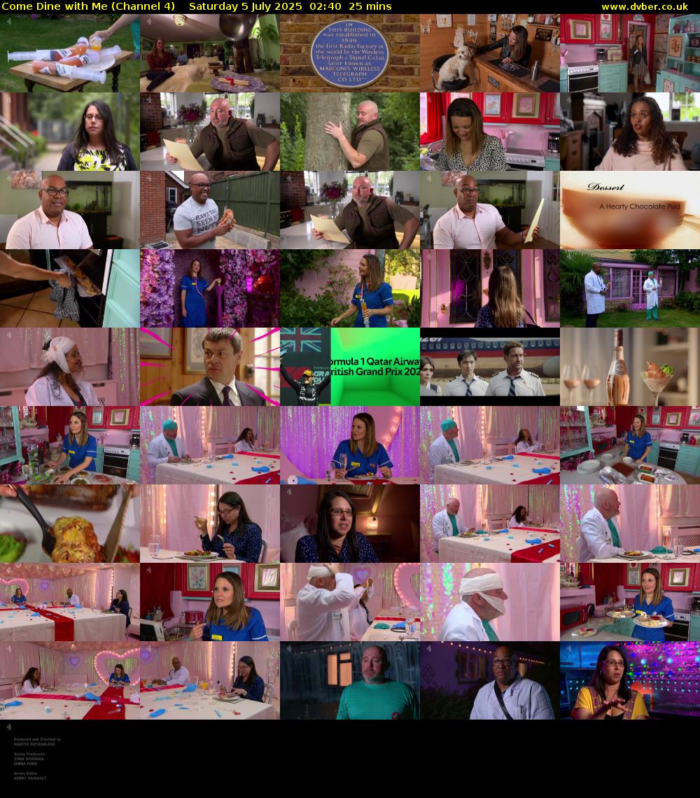 Come Dine with Me (Channel 4) Saturday 5 July 2025 02:40 - 03:05
