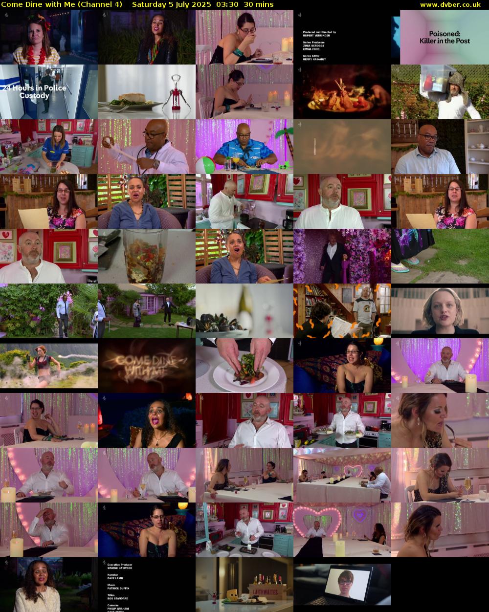 Come Dine with Me (Channel 4) Saturday 5 July 2025 03:30 - 04:00