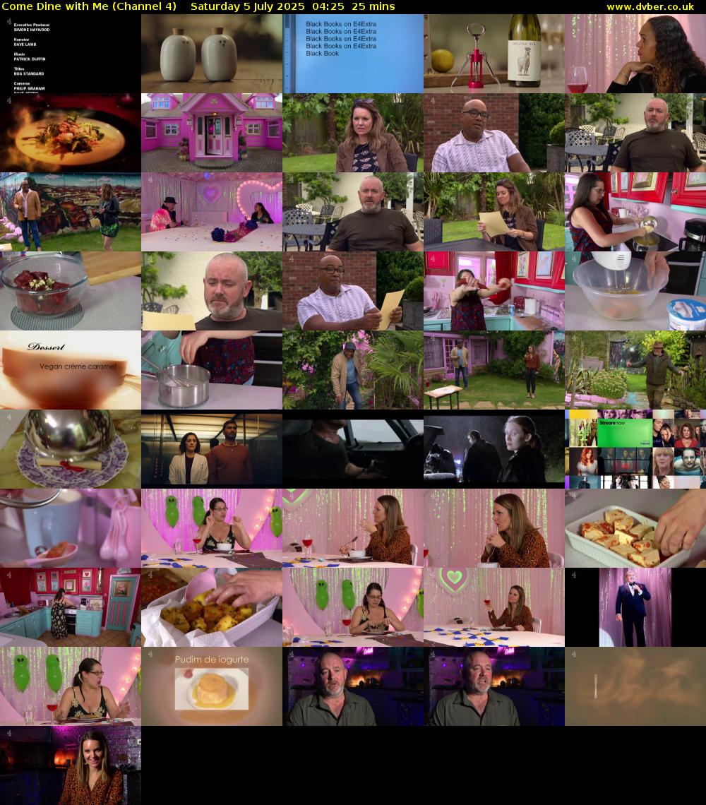 Come Dine with Me (Channel 4) Saturday 5 July 2025 04:25 - 04:50