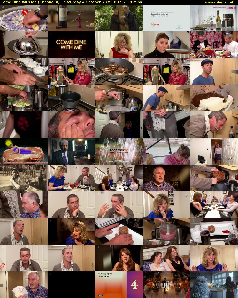 Come Dine with Me (Channel 4) Saturday 4 October 2025 03:55 - 04:25