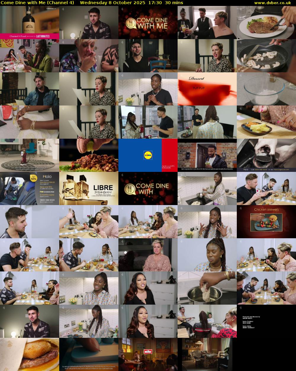 Come Dine with Me (Channel 4) Wednesday 8 October 2025 17:30 - 18:00